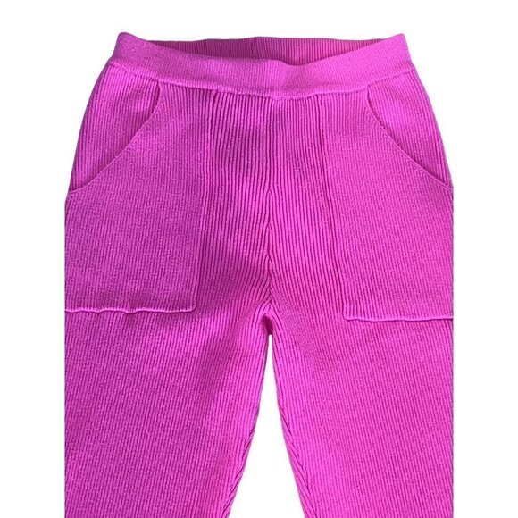 Emilia George Chelsea Maternity Pants in Pink Small Womens Knit Sweater Trousers - Picture 5 of 10